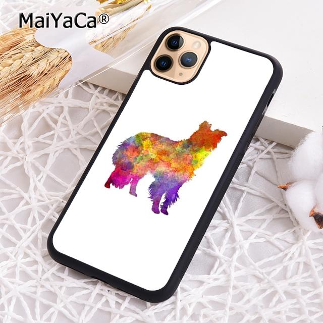 Border Collie Watercolor Phone Case For iPhone 17 Air 16 pro max 15 14 plus 12 13 Shell Cover coque