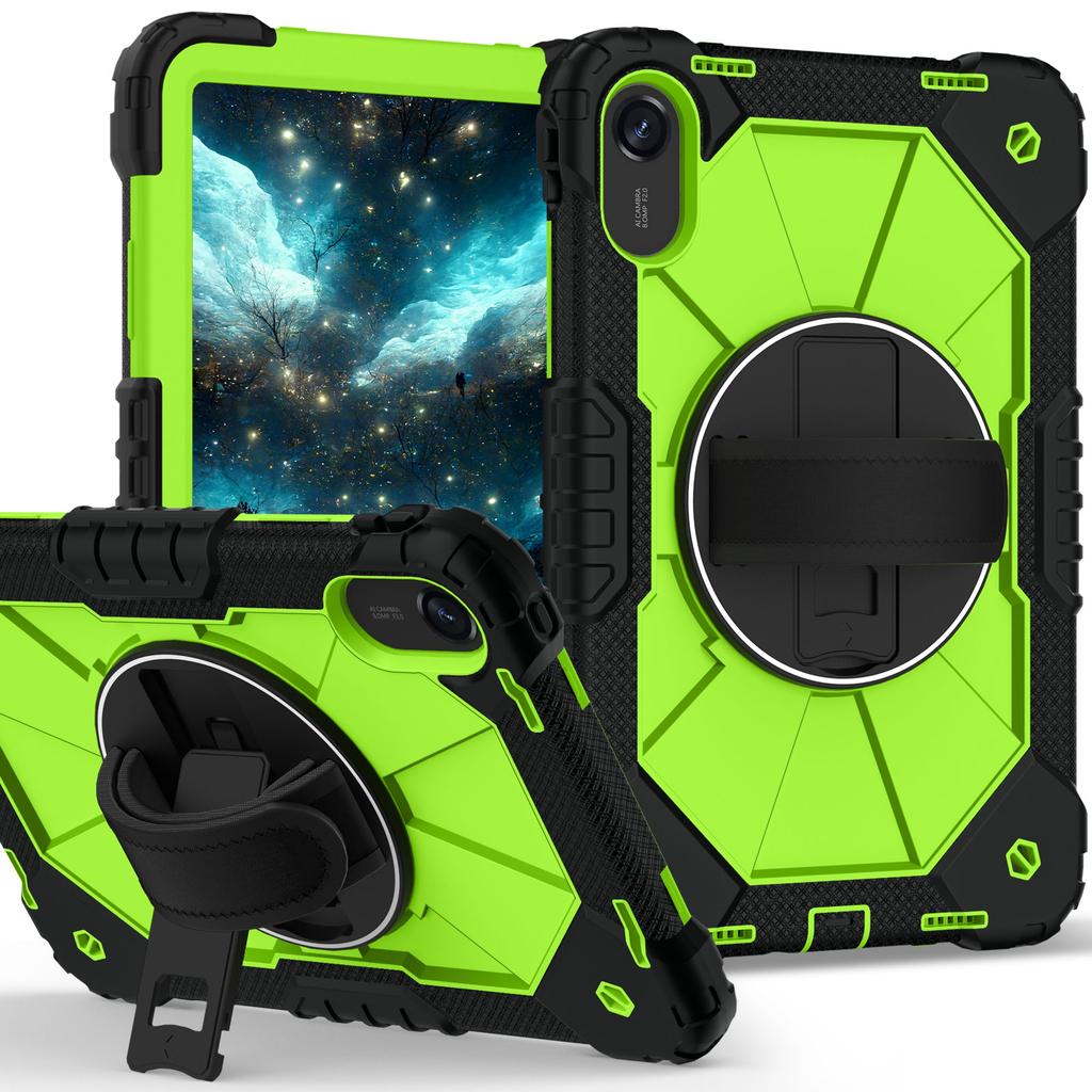 Handle Grip Case for Xiaomi Redmi Pad 2 2025 11.0 Inch 25040RP0AG 25040RP0AI Rotating Stand Heavy Duty Cover with Shoulder Strap