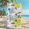 New, Double-sided Velvet Beach Towel Quick-drying Sports Towel Printed Bath Towel