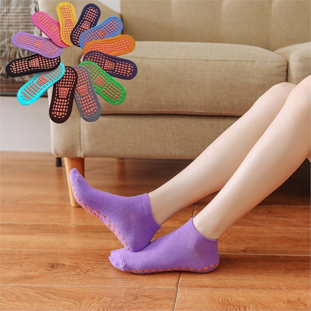 Parent Child Slip Trampoline Socks Cotton Sports Socks For Adults Kids Boys Girls High Elasticity Outdoor Activity Socks
