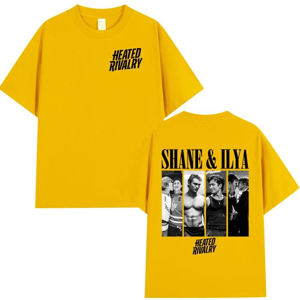 Hot Sale Tops Heated Rivalry Shane Hollander Ilya Rozanov Tshirts Fashion Vintage Oversized T Shirt Cotton Casual Tee Unisex