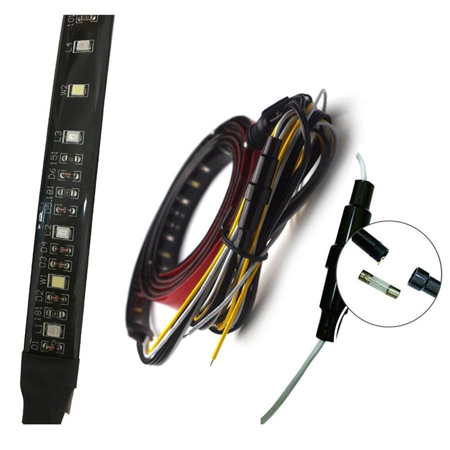 59" Светодиодная лента для задней двери багажника для пикапа, лампа заднего хода, тормоза, указателя поворота