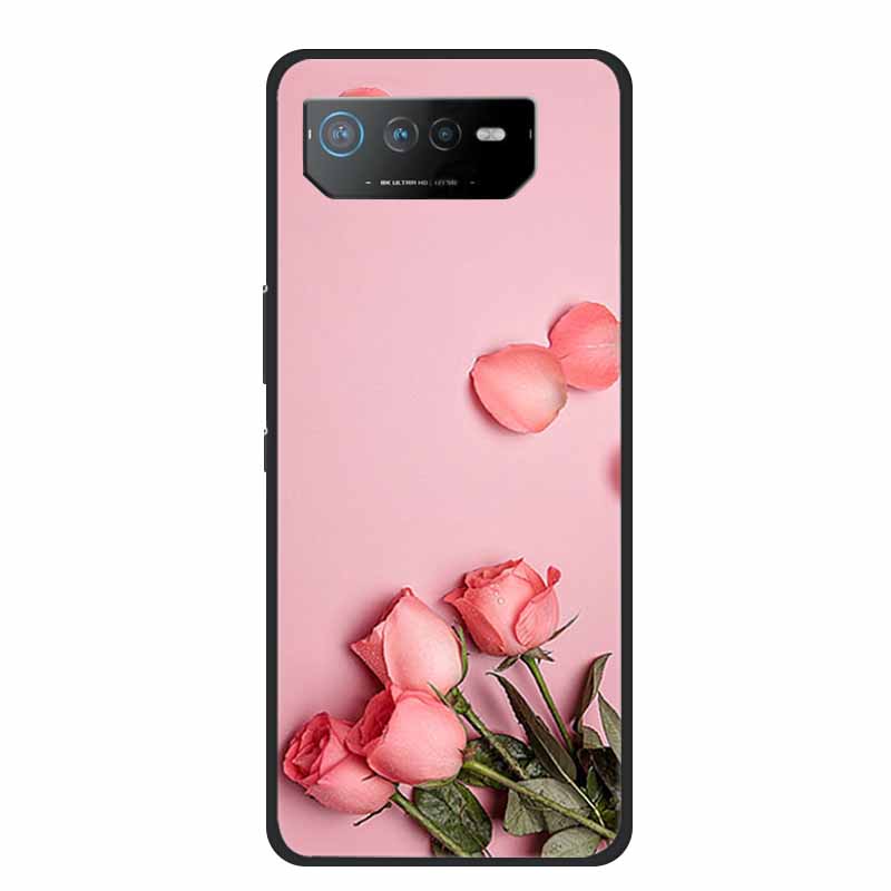 Чехол для телефона Asus ROG Phone 6D Ultimate Задняя крышка Черный ТПУ Силикон Мягкий Чехол Для Asus ROG Phone 6 Pro Чехол Phone6 Pro