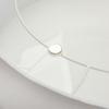 Cream ceiling lamp 30cm TONDO, fabric shade plexiglass 2xE27