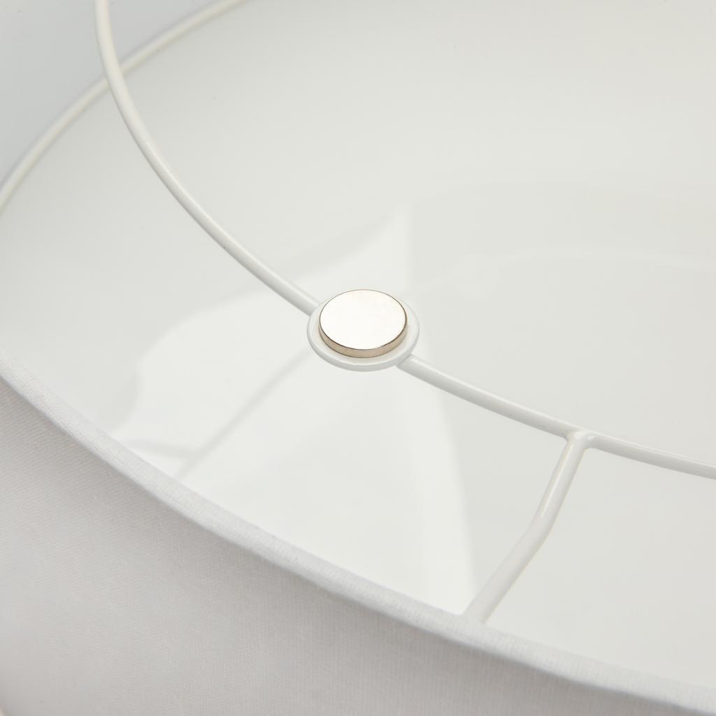 Black ceiling lamp 50cm TONDO fabric shade plexiglass E27