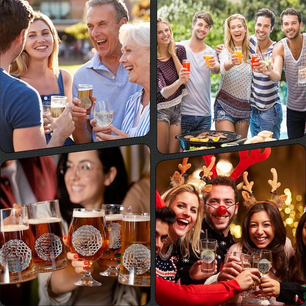 Многоразовая силиконовая форма для больших кубиков льда с крышкой - Форма для ледяных шариков в форме магического куба для бурбона и бренди Прочные лотки для кубиков льда