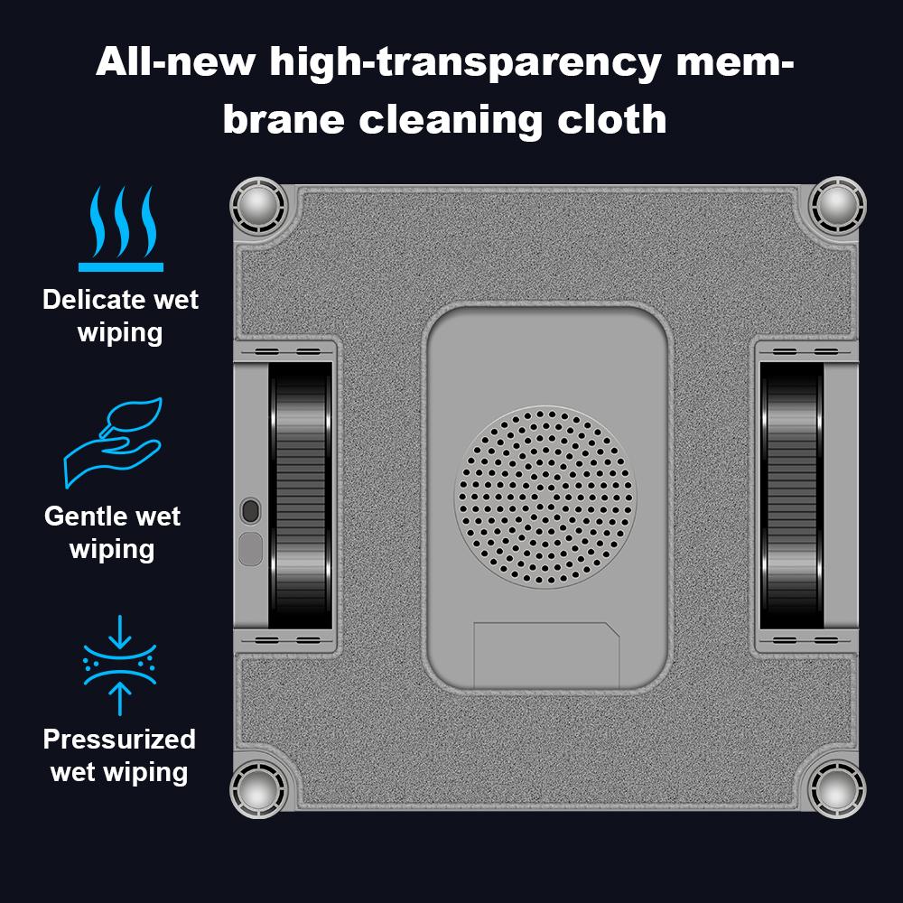 LIECTROUX S11 Robot Window Vacuum Cleanerr 4-Way Spray,Laser Sensor,Auto Glass Wet Mop,Home Floor Window Cleaning Robot