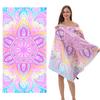 * Большое двухстороннее бархатное пляжное полотенце, спортивное полотенце, печатное банное полотенце, впитывает воду