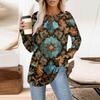 Womens Oversized Sweatshirt Graphic Sweater Long Sleeve Drop Shoulder Round Shirt Tops Vintage Clothes