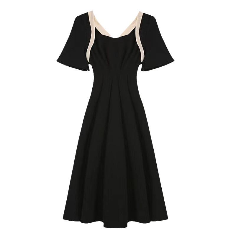 Женское облегающее длинное платье высокого класса французского дизайна с квадратным вырезом