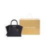Michael Kors Avril Letter Logo Solid Color Commuter Style Leather Ear Bag Tote Shoulder Crossbody Bag Small Women bags Black 35F1G4VM2L-001