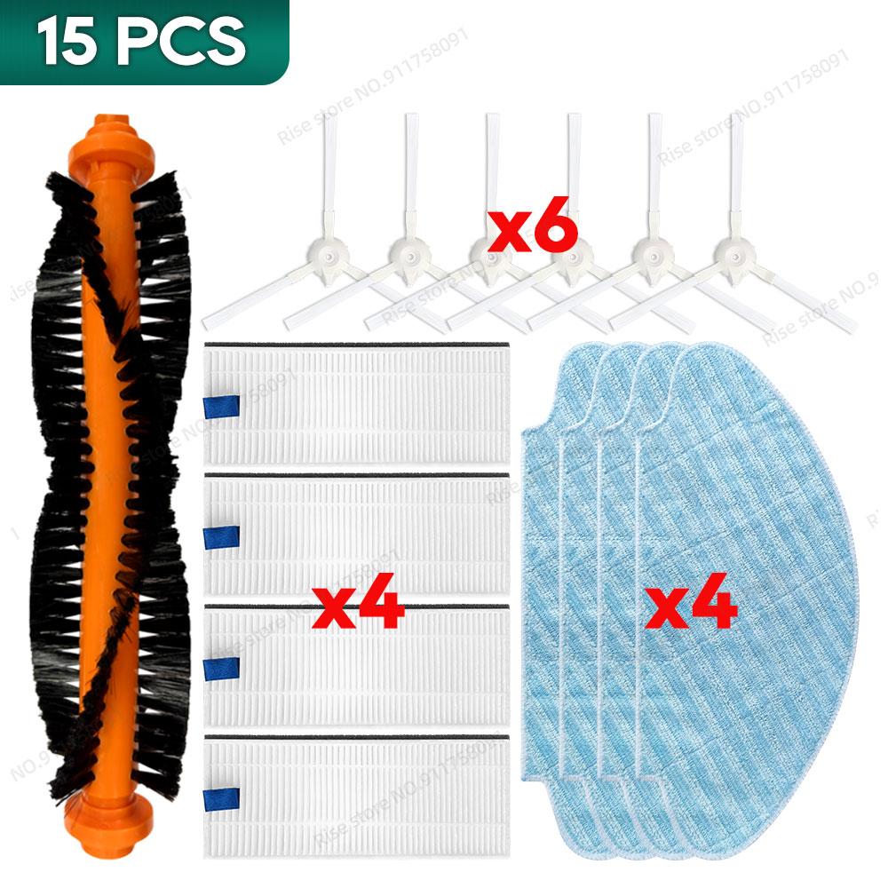 Совместимо для Tefal Rowenta Explorer 20 40 45 50, Аксессуары Isweep X3 Основная щетка Фильтр Боковая щетка Салфетка для швабры