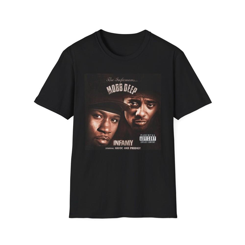 Mobb Deep T-Shirt Infamy Shirt Hip Hop Tee Mobb Deep Infamy Shirts Rap Fan Unisex T-Shirt