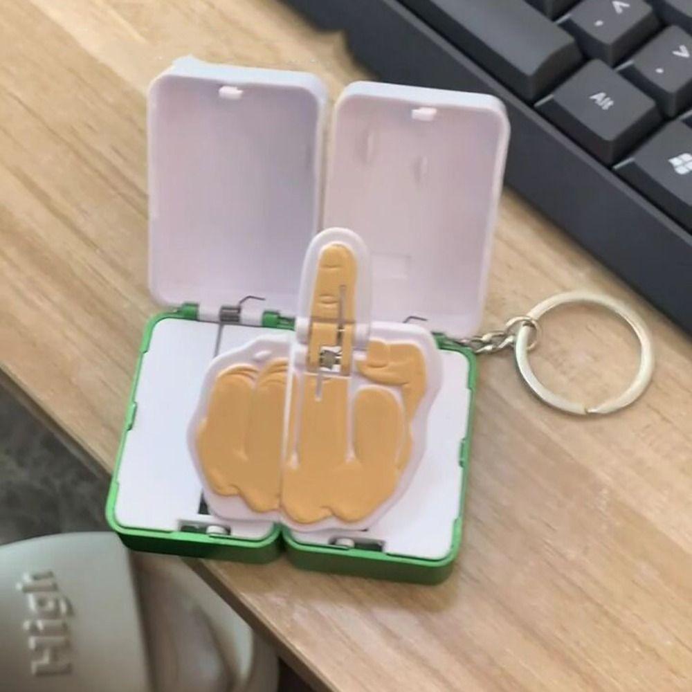 Lucky Magnetic Suction Keychain Funny Chinese Style Key Chain Fashion Mahjong Key Ring  Kids