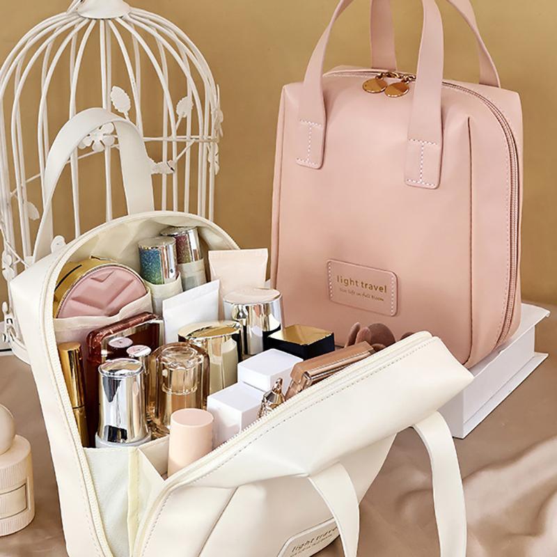 Портативная косметичка большой емкости, водонепроницаемая сумка для хранения косметики, эстетически привлекательная модная сумка-органайзер для косметики