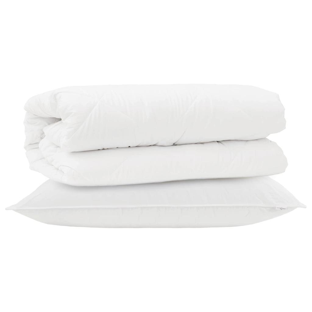 White Microfibre Duvet Set with Pillow 2 pcs