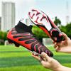 HOHO FAIR Soccer Shoes Large Size 35-45 Men's/Children's High-top Long-nailed Outdoor Anti-slip Football Boots