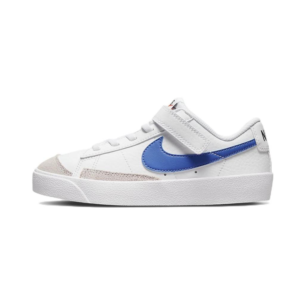 Nike Blazer Low 77 PS White Chlorophyll Medium Blue Kids Sneakers Black DA4075-109