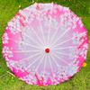 1 шт. Реквизит для сценических выступлений: винтажный шелковый разноцветный зонт для фестивалей, аксессуары в японском стиле, 56 см, с изображением цветущей сакуры.