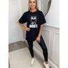 Oversized T-Shirt Black Owl And I M A Hoot Print Casual Wear For Women Summer Outfits Streetwear Fashion