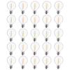 10x / 25x DC 3V Low-Voltage G40 LED Replacement Bulbs for Solar String Light, Shatterproof & Waterproof, 1W, E12 Base, 2700K Warm White