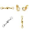 10 шт. золотые серебряные шариковые магнитные застежки-омары подходят для браслета-цепочки и ожерелья