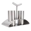 Silver Seasoning Jars with Rack Spice Shaker Set Durable Seasoning Bottle Set  Kitchen Counter