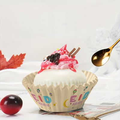 50 шт. масляный бумажный поднос для вечеринок, принадлежности для десертов, пищевая безопасность, подставка для кексов на праздник Ид Мубарак