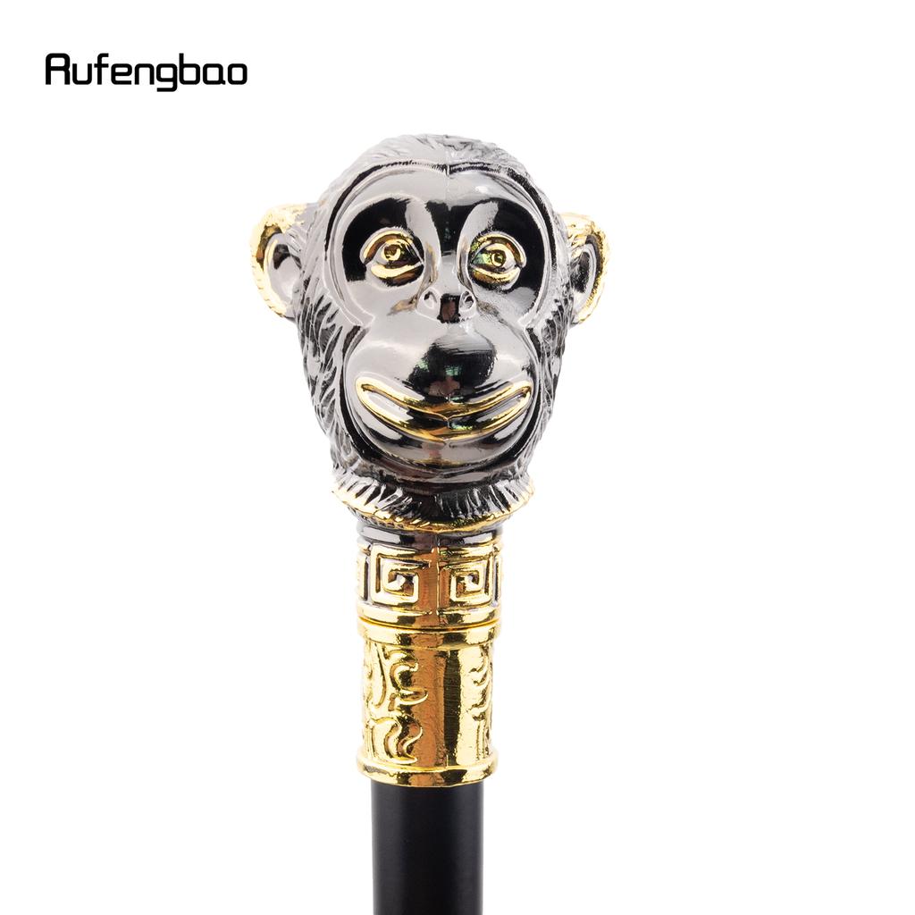 Золотисто-черная обезьяна, модная трость для ходьбы, декоративная косплейная винтажная вечеринка, модная трость для ходьбы, посох 92 см