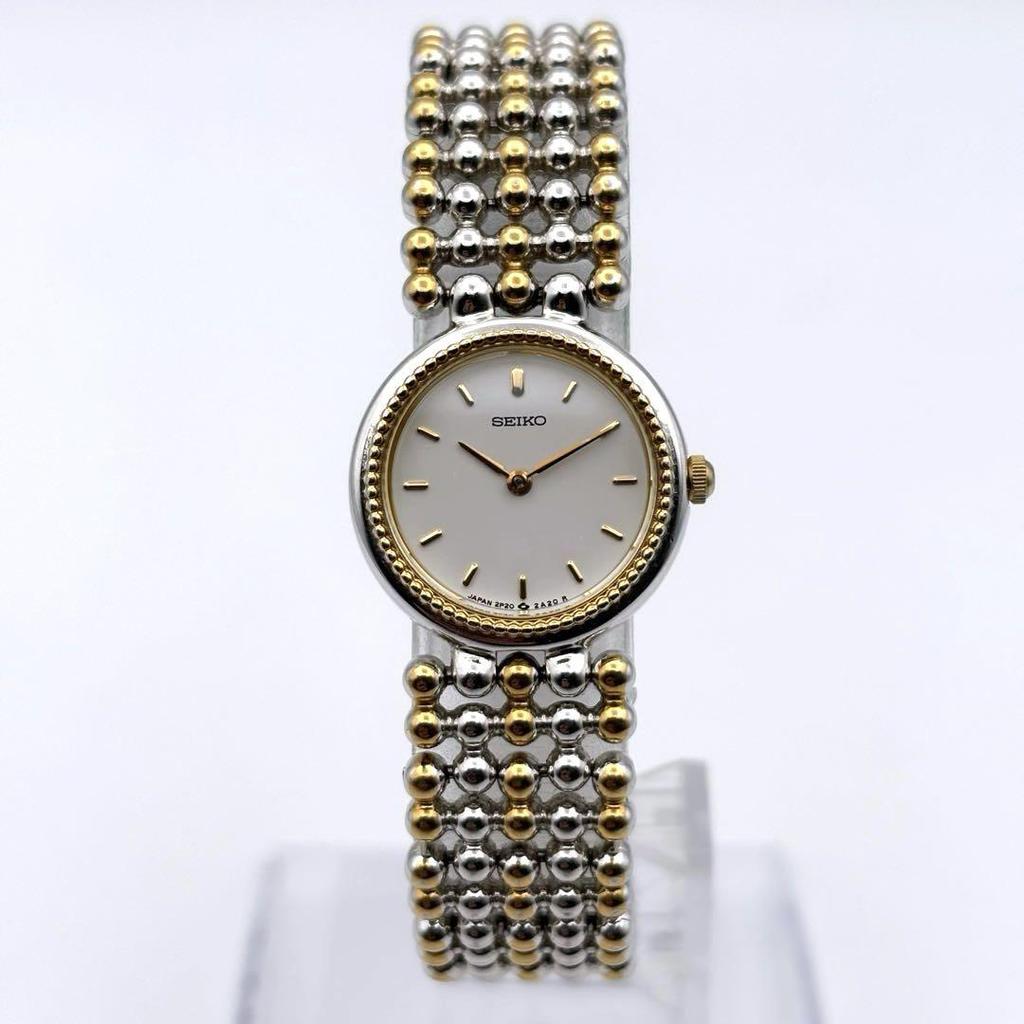 [USED] SEIKO Quartz Gold and Silver Women's Watch GOLD SILVER