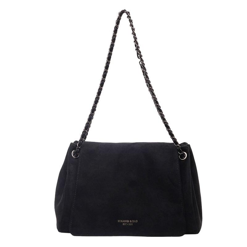 Textured Chain Versatile Women's Bag New Popular Fashion Large-capacity Leisure Commuting Shoulder Armpit Bag