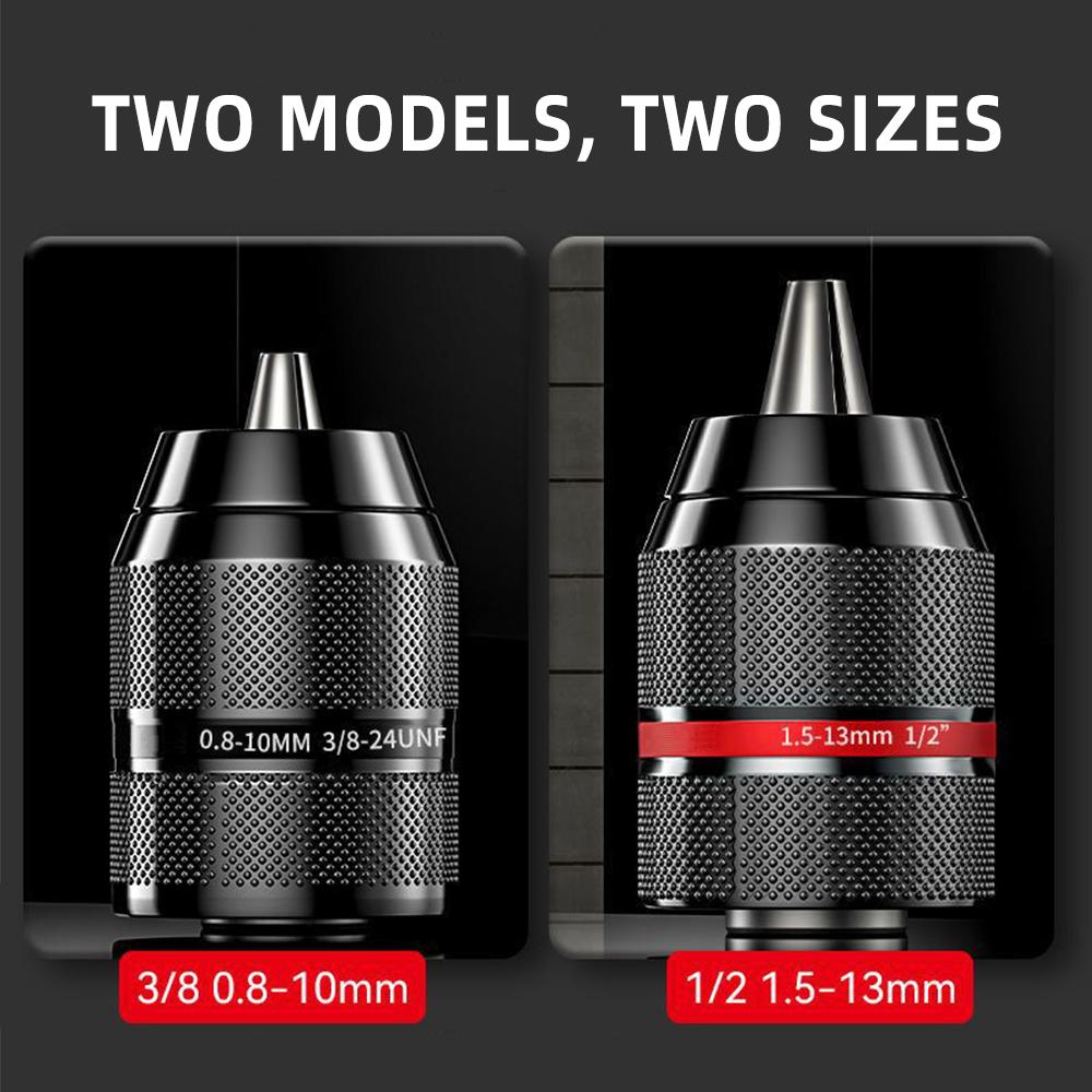 1 шт. Самоблокирующийся металлический патрон для дрели без ключа 13 мм, быстросменный переходник для ключа, ударный электрический молоток