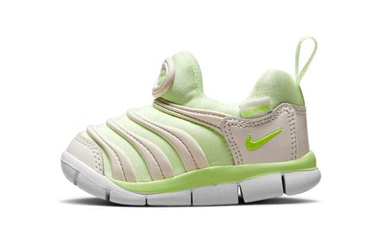 Nike Динамо Фри Гусеница Нескользящие Износостойкие Низкие Детские Кроссовки Зеленые Для Младенцев И Малышей 343938-704
