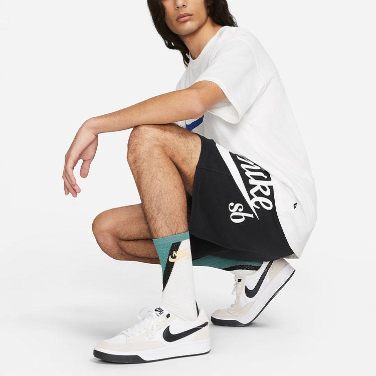 Nike Быстросохнущие трикотажные шорты для скейтбординга SB Sunday с логотипом, мужские брюки, черные CV4346-010
