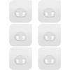 14 Pack Shower Caddy Adhesive Replacement, Transparent Strong Adhesive Hooks, No Drilling, Waterproof Wall Hooks for Shower Caddy, Bathroom Storage
