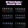 Умные RGB Nixie Tube Часы Ночник с Bluetooth APP DIY Цифровые Аналоговые Светящиеся Настольное Украшение Свет Для Игр Домашний Декор