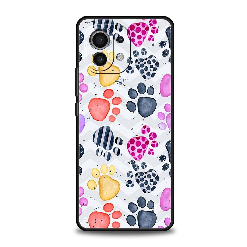 Милый чехол для телефона с лапкой кошки и собаки, сердце для Xiaomi 14 13T 12T Pro 12 13 11 Ultra Mi Note 10 Lite 10T 5G 11X Pro 11T 11i 9T, мягкая крышка