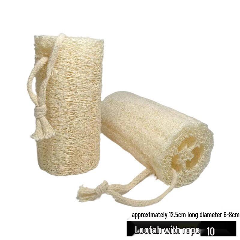 Jian An Natural Loofah Kitchen Scrub Pads, Pack of 10