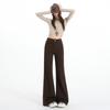 High waist does not stick to the legs, slightly pulled jeans, women's autumn new elastic loose and thin versatile horn pants
