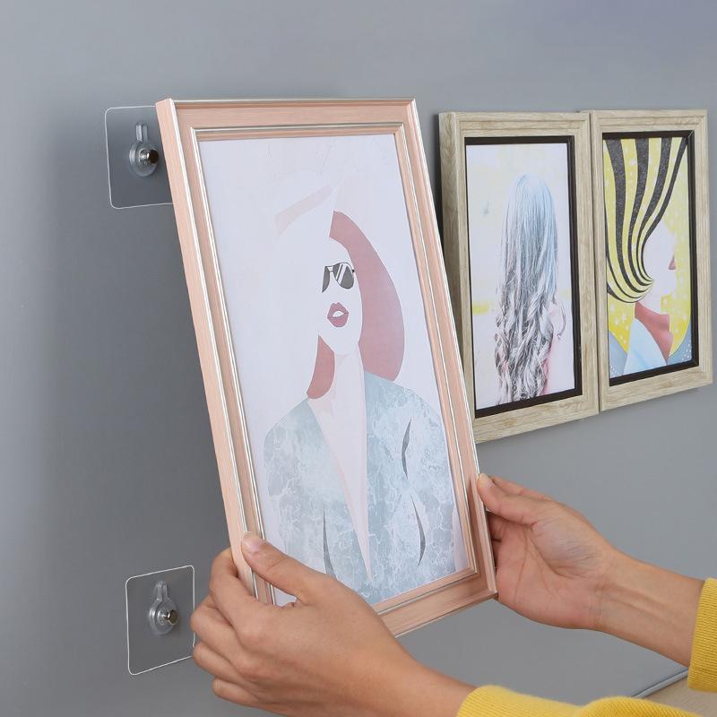 10 шт. прочных самоклеящихся крючков для фоторамки, плаката, крючков без сверления, водонепроницаемых, прочных, для кухни, ванной комнаты, винтовых крючков