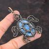 Кулон Pietersite, медная проволока, кулон, ювелирные изделия ручной работы, кулон с драгоценным камнем, медная проволока, завернутая в ювелирное изделие, кулон в виде черепахи, подарок для жены