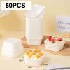 50Pcs Square Muffins Paper Cupcake Cake Mold Baking Cup New Cupcake Liner  Kitchen Wedding Party