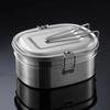 1/2 Layer Stainless Steel Lunch Box Rectangular Food Storage Box Food Container  Outdoor