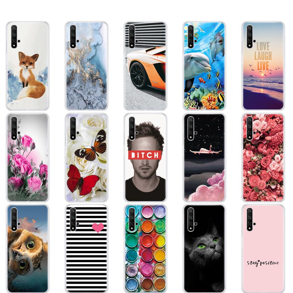 Чехол для Honor 20, силиконовый чехол на заднюю панель телефона для Huawei Honor 20 Pro Lite Honor20 YAL-L21 YAL-L41, роскошный мультяшный чехол