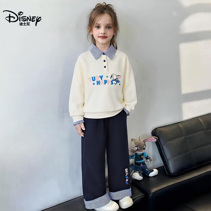 Весенний комплект: поло-свитшот и брюки для девочек Disney 2026