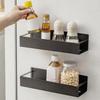 Magnetic Seasoning Rack for Fridge Microwave Oven Condiment Shelf 2 Pieces Movable Seasoning Organizer for Cans Drinks Wine