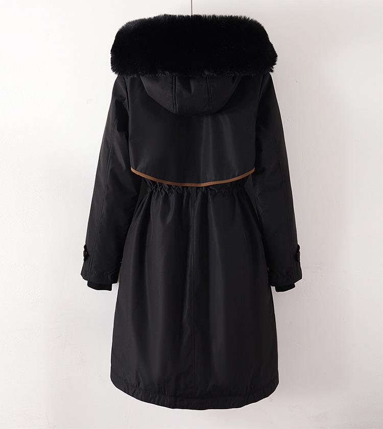 Women's Winter 2025 Parka: New Style, Down Cotton, Plus Size, Thick Liner, Detachable Cotton-Padded Jacket