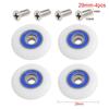 1Pcs/4Pcs 19/23/25/27/29mm Runner Wheels Fastener Hardware Sliding Door Pulley Shower Door Roller