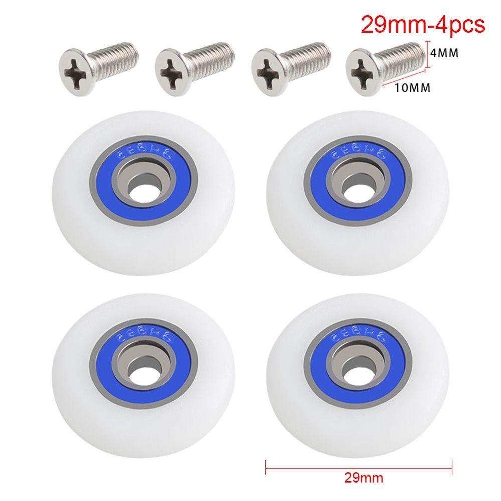 1Pcs/4Pcs 19/23/25/27/29mm Runner Wheels Fastener Hardware Sliding Door Pulley Shower Door Roller