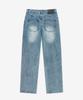 MINAV Wide Straight Denim Pants [Mid Blue]